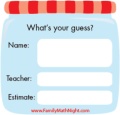 Estimation jar sample slips