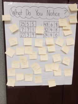 Sample Numbers in Square Grids What Do You Notice? poster