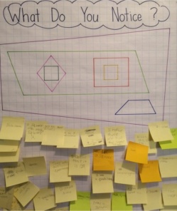 Sample Quadrilaterals What Do You Notice? poster